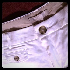 Banana Republic Petite White Shorts